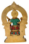 Devi Saraswati with Veena Brass Sculpture 9.75"