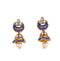 Royal Blue Gold Plated Jhumkas