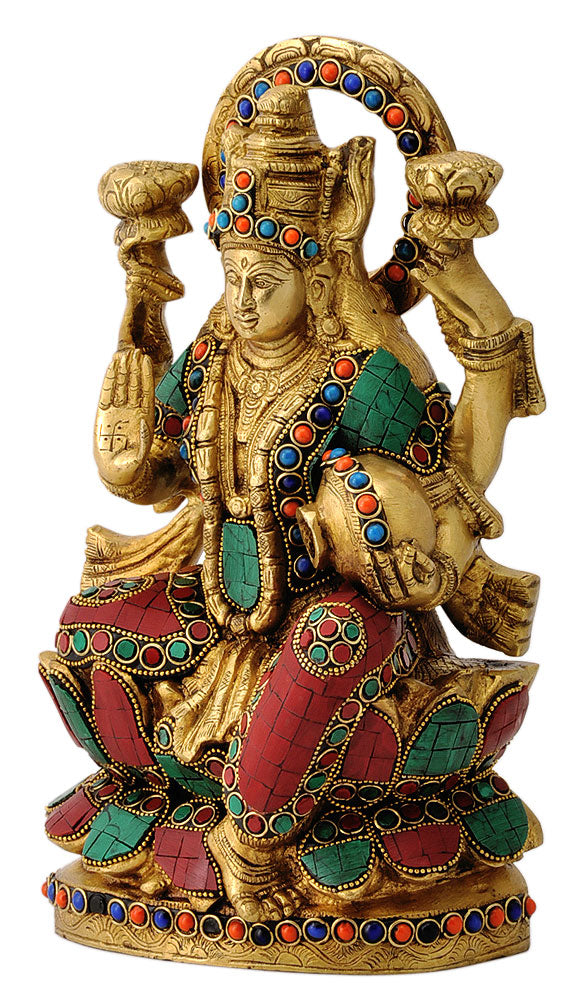 Devi Mahalakshmi with Pot of Money