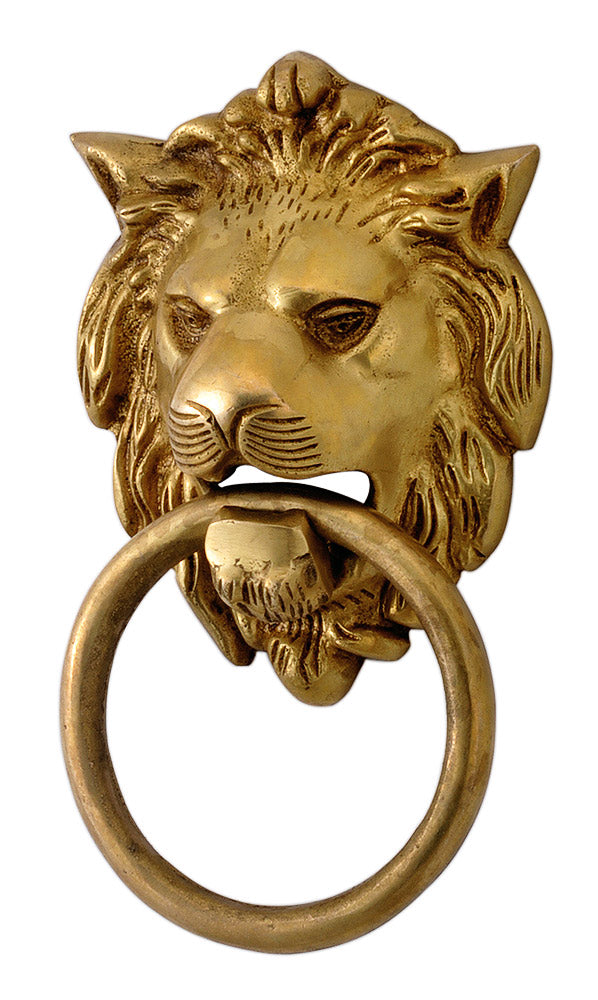 Brass Lion Head Door Knob