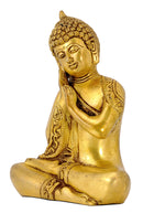 Resting Buddha Fine Finish Brass Statue