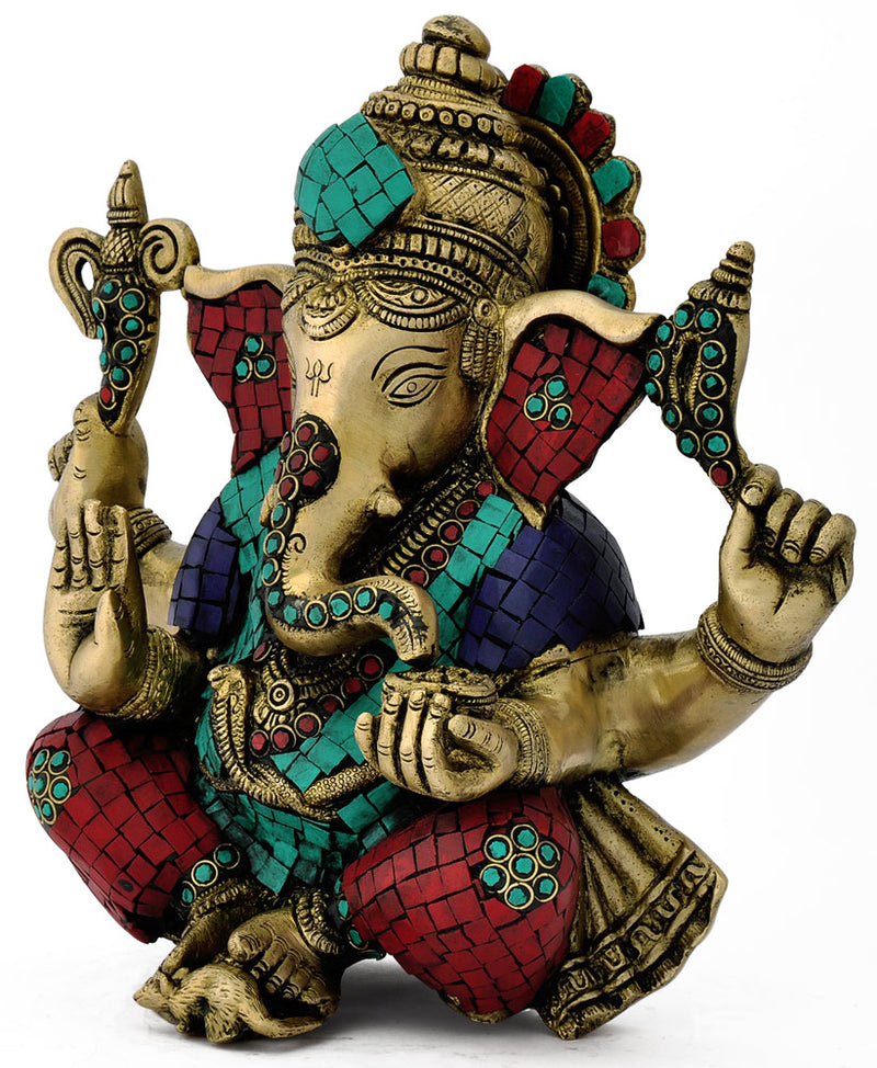 Decorated Ganpati Figure