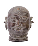 Moustached Shiva Head Sculpture