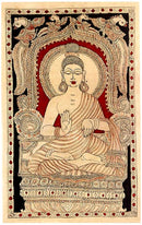 Gracious Buddha - Cotton Kalamkari Painting 37"