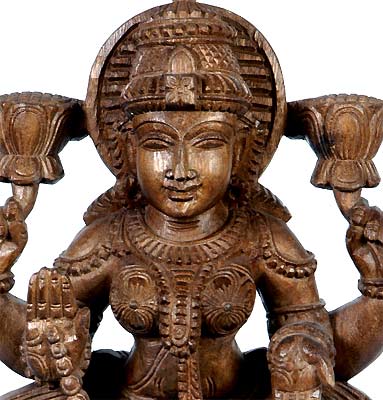 Goddess of Prosperity - Wood Sculpture