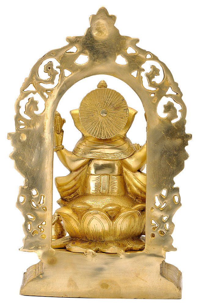 Lord Ganpati Figurine with Arched Aureole