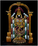 Benevolent Lord Tirupathi - Velvet Painting