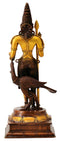 Brass Lord Murugan Subramaniyan with Peacock