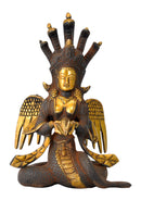 Naag Kanya Golden Brown Finish Statue