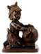 Brass Makhanchor Krishna in Antique Bronze Finish