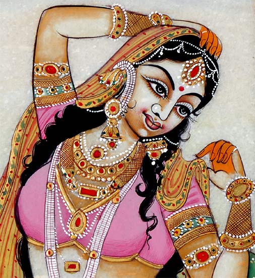 Pretty Womans - Marble Paintings