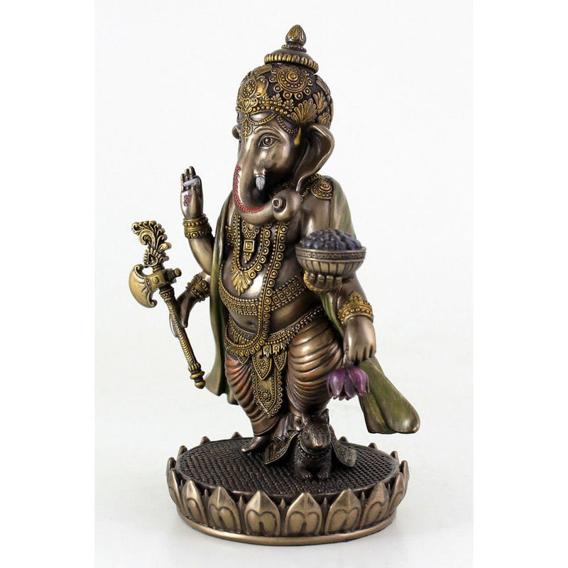 Standing Lord Ganesha Statue in Fine Crafsmanship