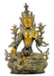 Goddess Green Tara - Brass Sculpture 12.50"