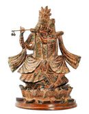 Divine Couple Shri Radha Krishan Brass Figure