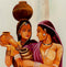 Gossip Time - Silk Painting