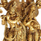 Radha Madhav Under a Tree - Brass Sculpture