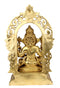 God Gajanan Seated on Chowki 15.75"