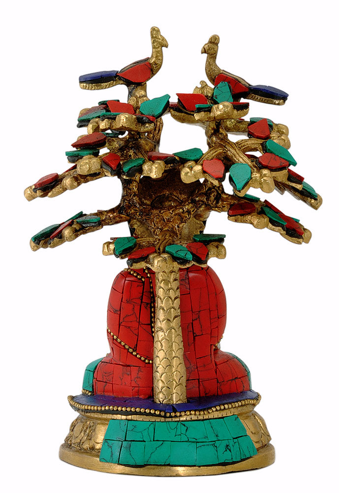 Beautiful Medicine Buddha Seated Under Tree
