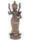 Goddess Lakshmi - Brass Dhokra Statue