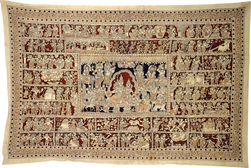 The Life of Lord Rama - Kalamkari Painting