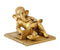 Lord Ganesha Operating Laptop - Brass Statue 7"