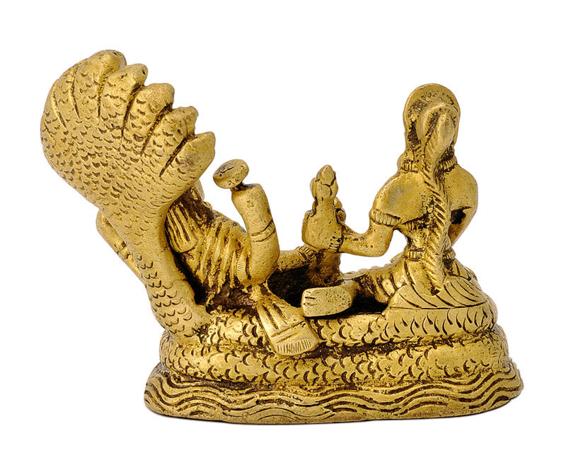 Vishnu Lakshmi Seated on Sheshnag