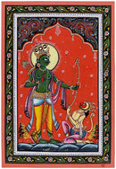 'Lord Rama' Vishnu Dashaavtar Patachitra Painting