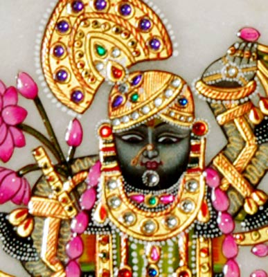 Jai Shree Nath Ji - Marble Painting