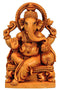 Ganesha Seated on Throne - Resin Statuete