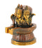 Three Headed Shiva Ling in Brow Finish