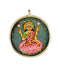Lakshmi Goddess of Prosperity - Hand Painted Pendant