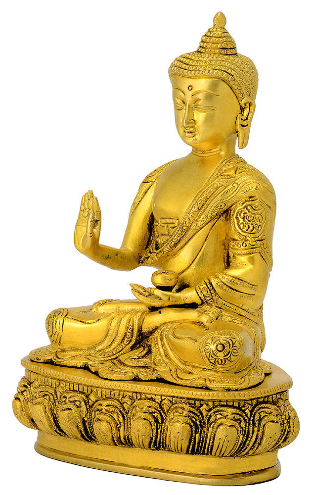 Fine Medicine Buddha Brass Statue