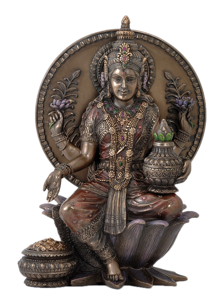 Seated Lakshmi Holding Kalash