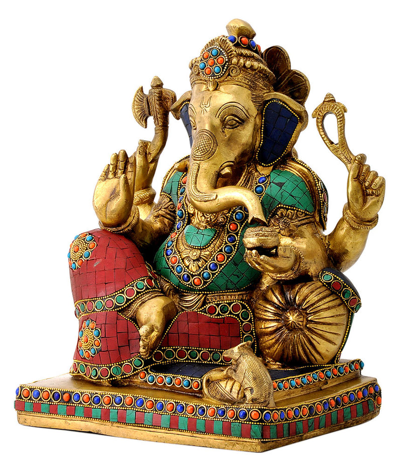 Prathampujya Shri Ganesh Brass Sculpture