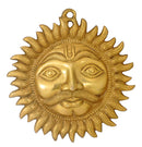 Brass Sun Face Wall Hanging