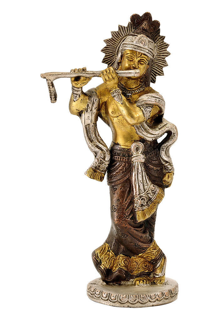 Shri Murlimanohar Krishna - Brass Sculpture