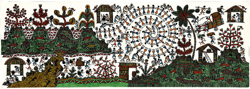 Rythm of Joy - Folk Painting