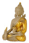 Medicine Buddha Sculpture in Antique Golden Finish