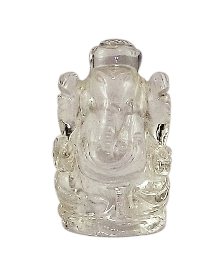 Lord Ganesha - Quartz Crystal Statues 1.5"