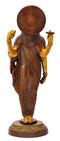 Lord Dhanvantari Figure in Golden Brown Finish