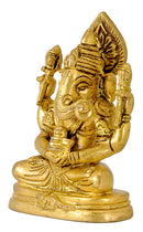 Devotee Ganesha Holding Shivalinga