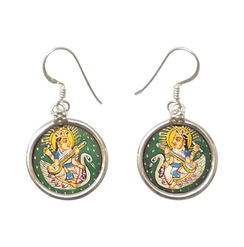 Goddess Saraswati - Earrings