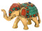 Decorative Elephant with Raised Trunk Brass Figurine