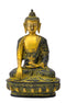 Medicine Buddha Brass Figure with Antique Finish