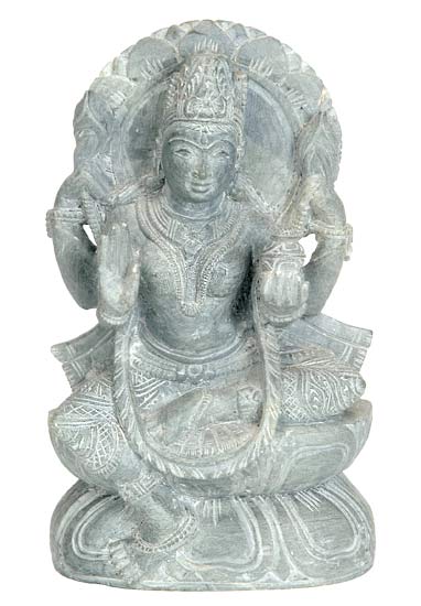 Goddess Laxmi - Soft Stone Sculpture