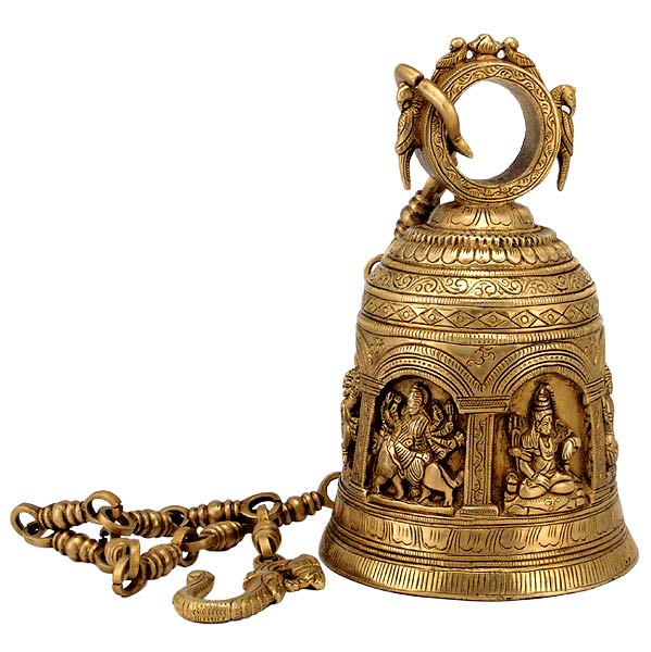 Brass Bell "Indian Gods"