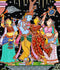 Radha Krishna Accompanied with Two Gopinis