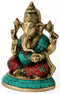 Lord Gajanan - Brass Sculpture