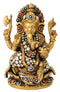 God Ganesha Brass Sculpture 7"