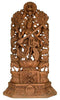 Veena Vadini Ma Saraswati - 4ft. Wood Statuette